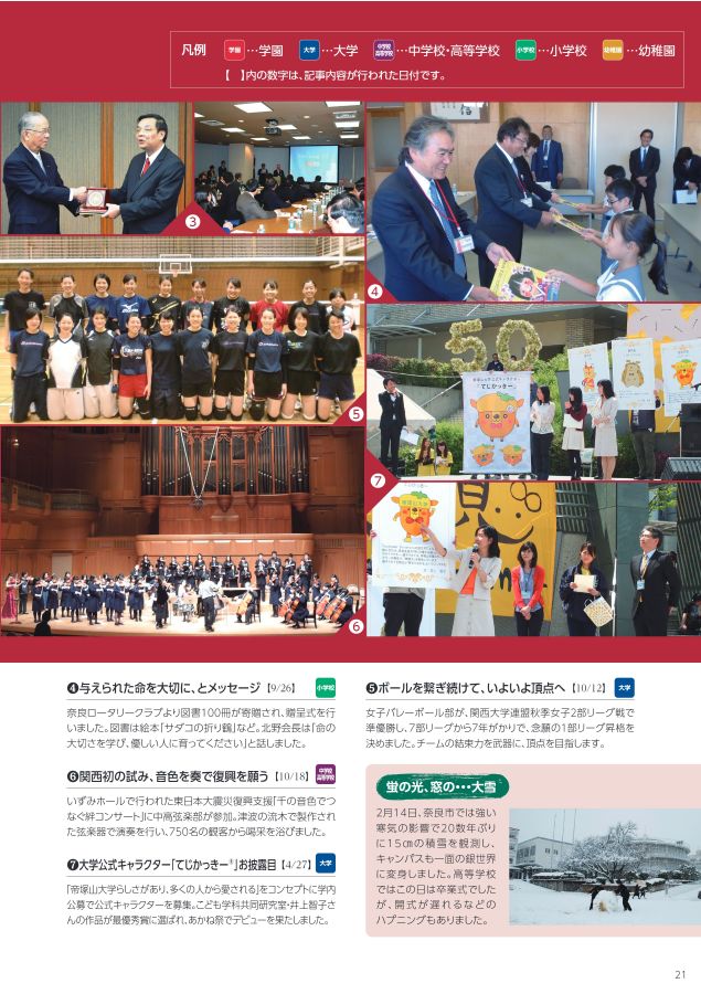 学校法人帝塚山学園 創立80周年記念誌